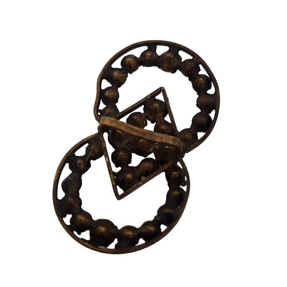 Antique Paste Buckle Marked Czechoslovakia (A6336) - Picture 3 of 3